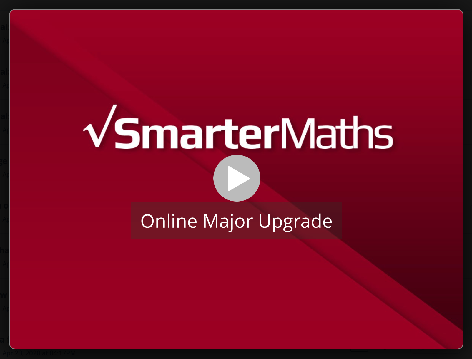Major Upgrade in SmarterMaths Online Program SmarterEd and SmarterMaths